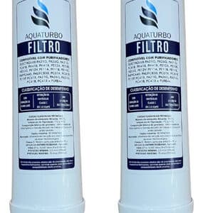 Kit 2 Filtros Refil Aquaturbo Electrolux Pe11 Pe11x Pe11b Branco