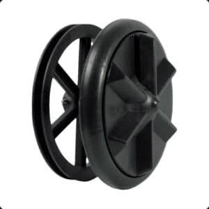 Agitador Universal Tanquinho 4 Parafusos Bucha Ferro + Polia N/a Preto