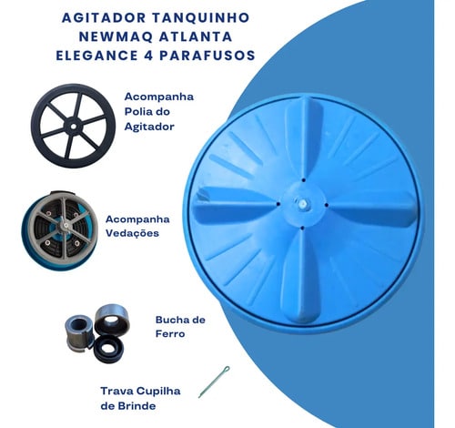 Agitador Tanquinho Newmaq 3kg Super Compacta