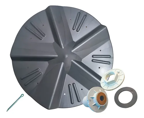 Agitador Do Tanquinho Colormaq 13/15kg + Cubo Com Buchas Cinza