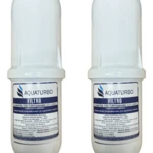 Kit 2 Refil Filtro Aquaturbo P/ Purificador Soft Everest Branco