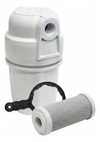 Filtro De Água Aquaturbo Carbon Block Remove Cloro Cozinha Branco