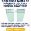 Dobradiça Para Tampa Movel Lavadora Brastemp Consul Branco