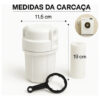 Filtro De Água Aquaturbo Para Máquina De Lavar Com Refil Branco