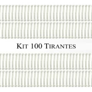 Kit 100 Tirantes Para Lavadora Brastemp Consul - Branco