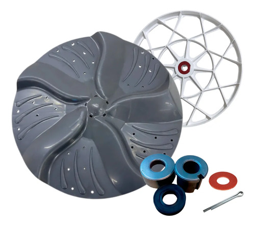 Agitador Batedor Colormaq Lcb Lcs 10/12kg E Kit Bucha Polia Cinza