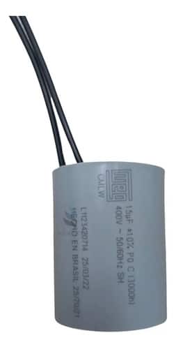 Capacitor Weg 15uf 380/400v Para Tanquinho Lavadoras 220v