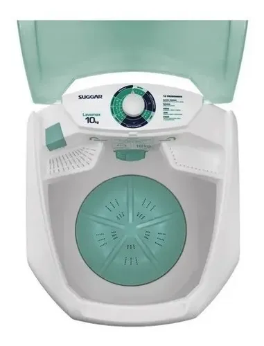 Batedor Tanquinho Suggar Lavamax 10kg Verde Completo