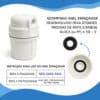 Filtro De Água Aquaturbo Carbon Block Remove Cloro Cozinha Branco