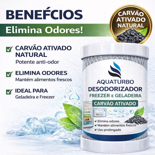 Kit 2 Neutralizador Antiodor Para Refrigerador Aquaturbo