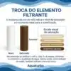 Filtro De Água Aquaturbo Para Máquina De Lavar Com Refil Branco