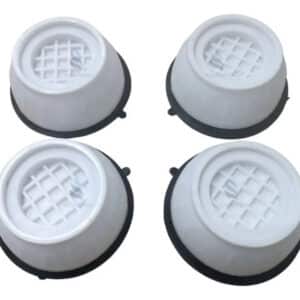 Pé Nivelador Lava E Seca Kit 04 Peças Lavadora + Brinde
