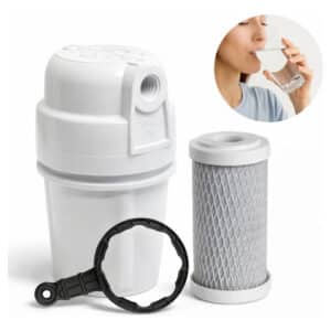 Filtro De Água Aquaturbo Carbon Block Remove Cloro Cozinha Branco