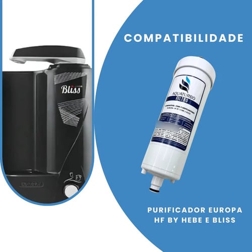Refil Aquaturbo Purificador Europa By Hebe Branco