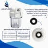 Filtro De Água Aquaturbo Para Máquina De Lavar Com Refil Fumê