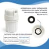 Filtro De Água Aquaturbo Para Máquina De Lavar Com Refil Branco
