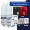 Kit 2 Refil Filtro Aquaturbo P/ Purificador Soft Everest Branco