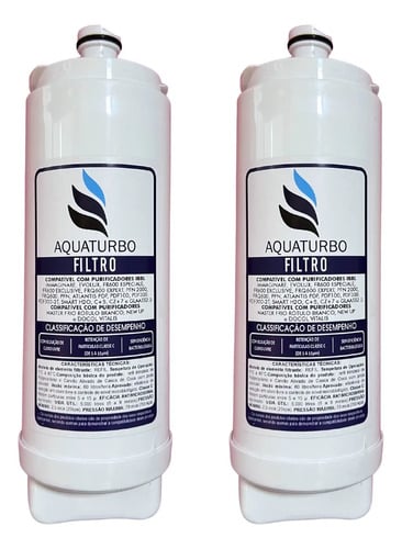 Kit 2 Refil C+3 Vela Filtro Purificador Ibbl Fr600 Evolux C3 Branco