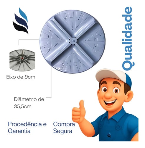 Agitador Colormaq Lcm 6.4 Kg Completo Com Cubo Polia Correia Cinza 500