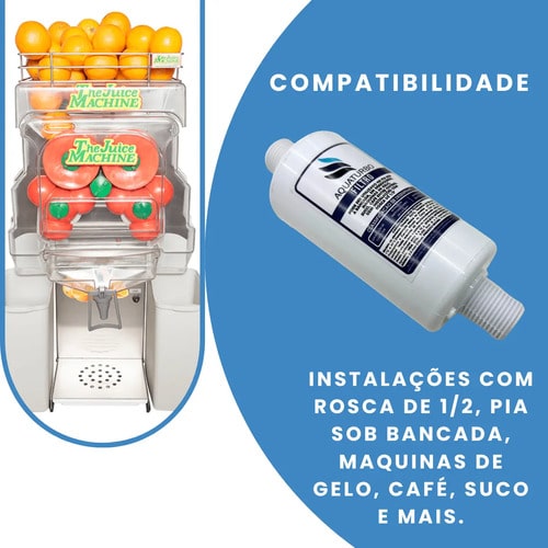 Refil Aquaturbo Multi Para Maquina De Gelo Suco E Café Branco