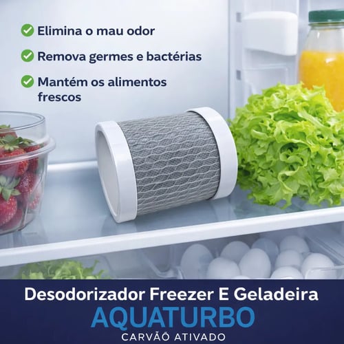 Kit 3 Neutralizador Antiodor Para Refrigerador Aquaturbo