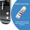 Kit 2 Refil C+3 Vela Filtro Purificador Ibbl Fr600 Evolux C3 Branco