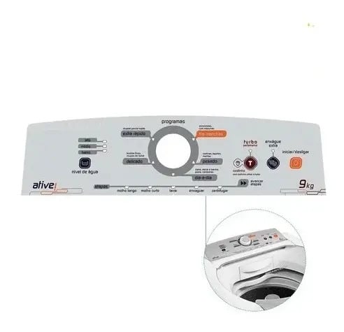Suporte Console E Adesivo Lavadora Brastemp Bwl09