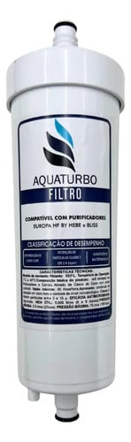 Refil Aquaturbo Purificador Europa By Hebe Branco