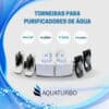 Par De Torneiras Latina Para Purificador Pa 355 E Br 355 Branco