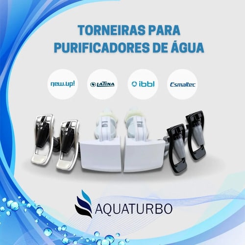 Par De Torneiras Latina Para Purificador Pa 355 E Br 355 Branco
