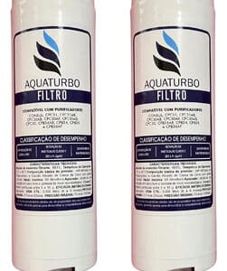 Kit 2 Refil Aquaturbo Cix06ax Purificador Consul Cpb34 Cpc31 Branco