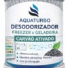 Kit 4 Desodorizador Geladeira Aquaturbo Carvão Ativado