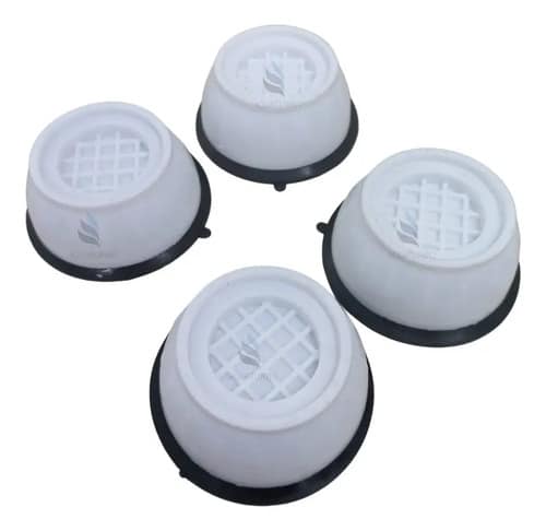 Pé Nivelador Lava E Seca Kit 04 Peças Lavadora + Brinde