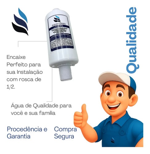 Refil Aquaturbo Multi Para Maquina De Gelo Suco E Café Branco