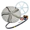 Batedor Correia Colormaq Bucha Bronze Lcb 12kg Cinza