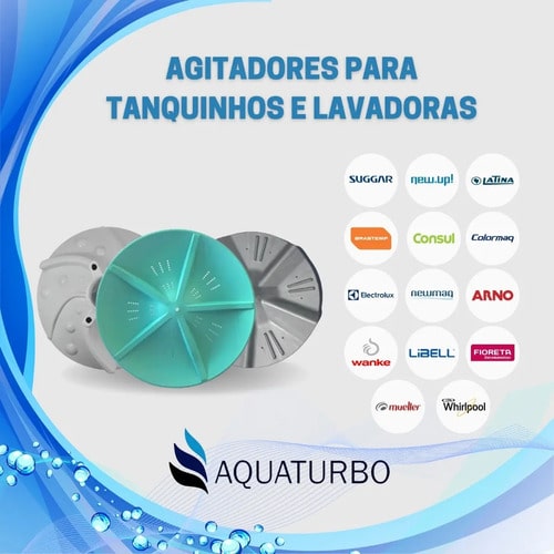 02 Agitador Batedor Suggar Lavamax Lavamatic 10kg 12kg