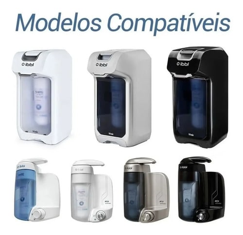 Kit 2 Filtro Ibbl Avanti P/ Purificador Mio E Vivax Original Branco