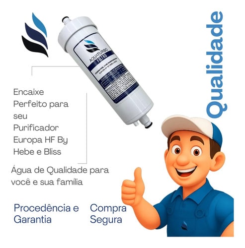 Refil Aquaturbo Purificador Europa By Hebe Branco