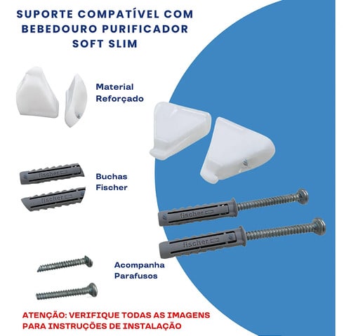 Suporte Parede Para Purificador Água Soft Everest