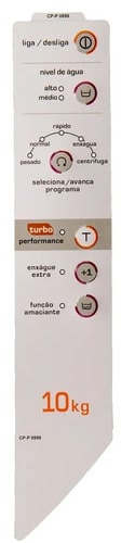 Painel Adesivo Lavadora Máquina Lavar Roupa Clean 10kg Bwc10