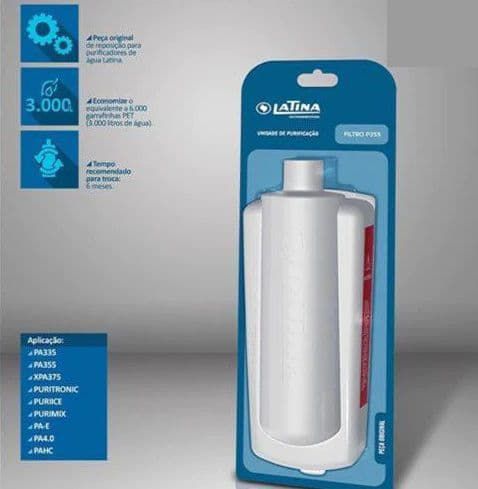 4 Refil Filtro Purificador de Água Latina Pa355 Pa335 P355