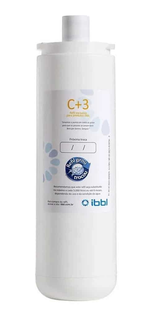 2 Refil C+3 Ibbl Filtro Purificador De Água Fr600 Original