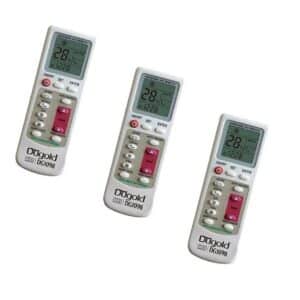 Kit 3 Controles Para Ar Condicionado Universal Split Dugold