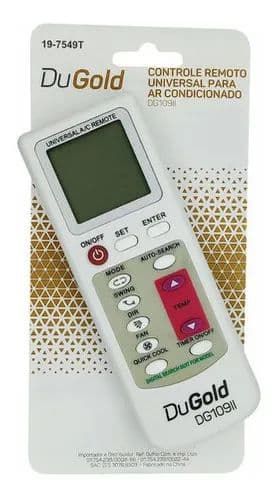 Kit 3 Controles Para Ar Condicionado Universal Split Dugold