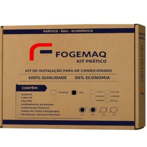 Kit Instalação de 1 metro Ar Condicionado Inverter 9000 12000 btus Com Suporte Aço