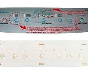 Painel Suporte Placa Interface Lavadora Brastemp Bwq22 Bwq24