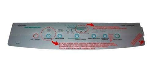 Painel Suporte Placa Interface Lavadora Brastemp Bwq22 Bwq24