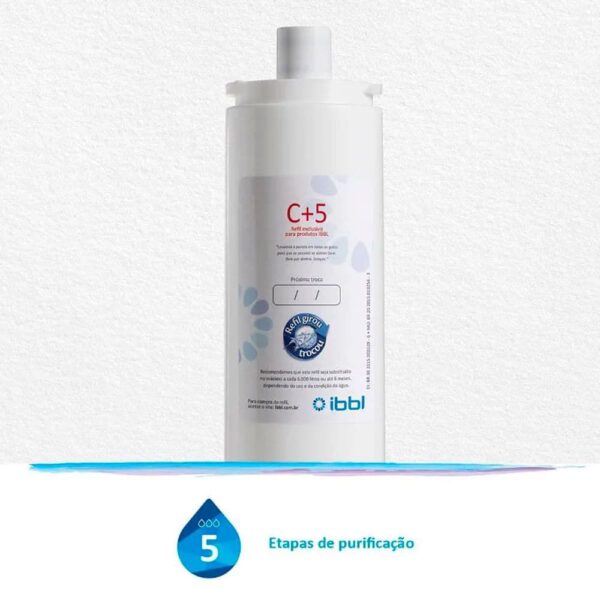 Filtro Refil IBBL Girou Trocou C+5 para Purificador de Água