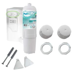 Kit Compatível Filtro Suporte E Botões Soft Everest Branco
