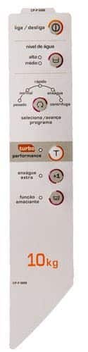 Painel E Adesivo Máquina Lavadora Brastemp Clean 10 Kg Bwc10